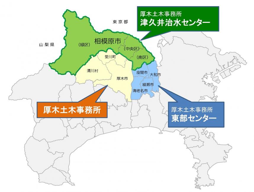 神奈川県市町村図（R7.05修正後）