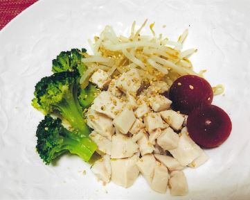 レンチン野菜のチキンサラダ