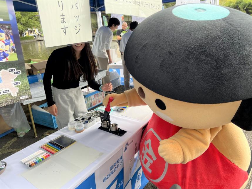 レモンガススタジアム平塚におけるブース出展の様子その3