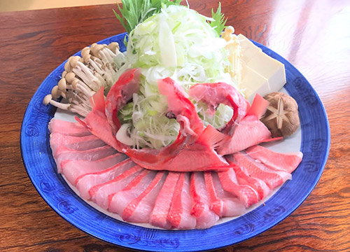 金目 鯛のしゃぶしゃぶの写真