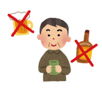 飲酒は適量を守るか、しないイメージ
