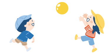 児童・生徒が運動している様子
