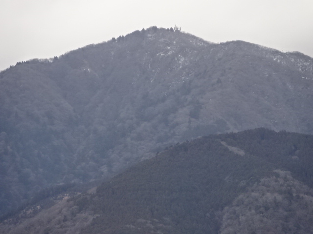 3月6日伊勢原から見た大山
