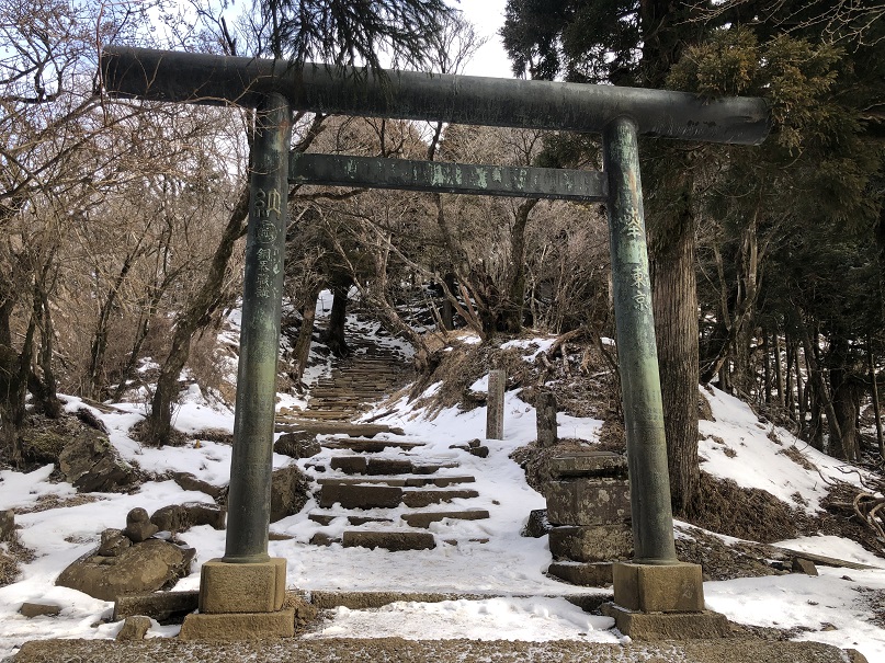 3月18日大山山頂周辺