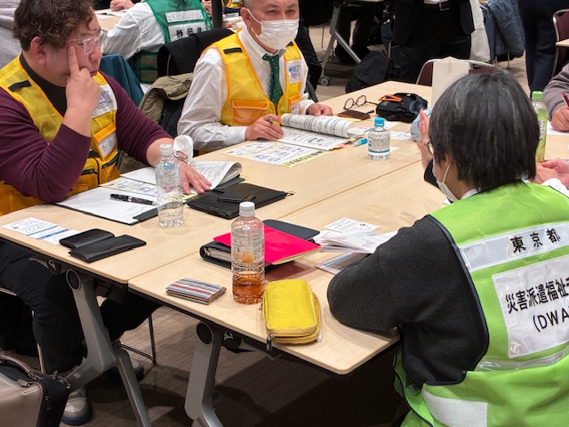 グループワークのテーブル