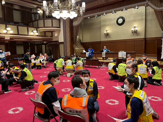 アセスメントの訓練の全景