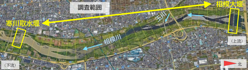 河川調査の範囲