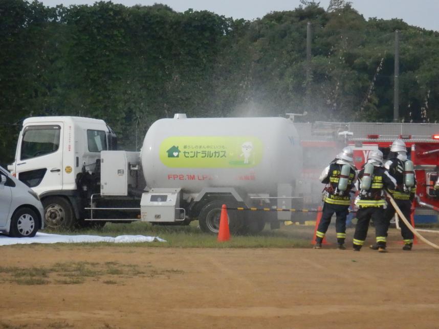 高圧ガス運送途上における緊急措置訓練2