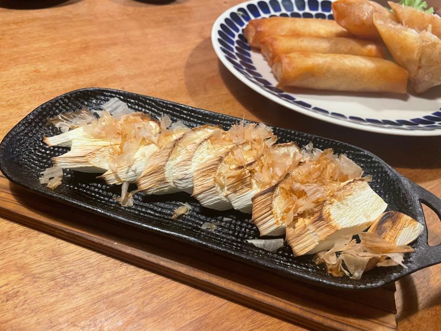 素焼きした大磯マコモ