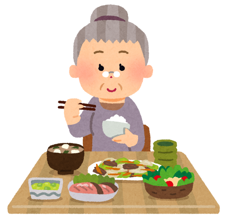食事おばあさん