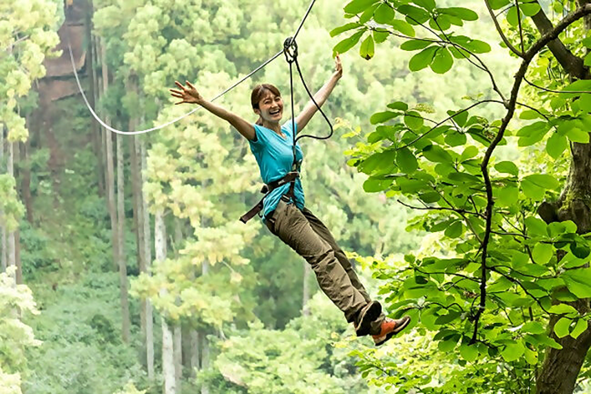 ツリークロスアドベンチャーを楽しむ