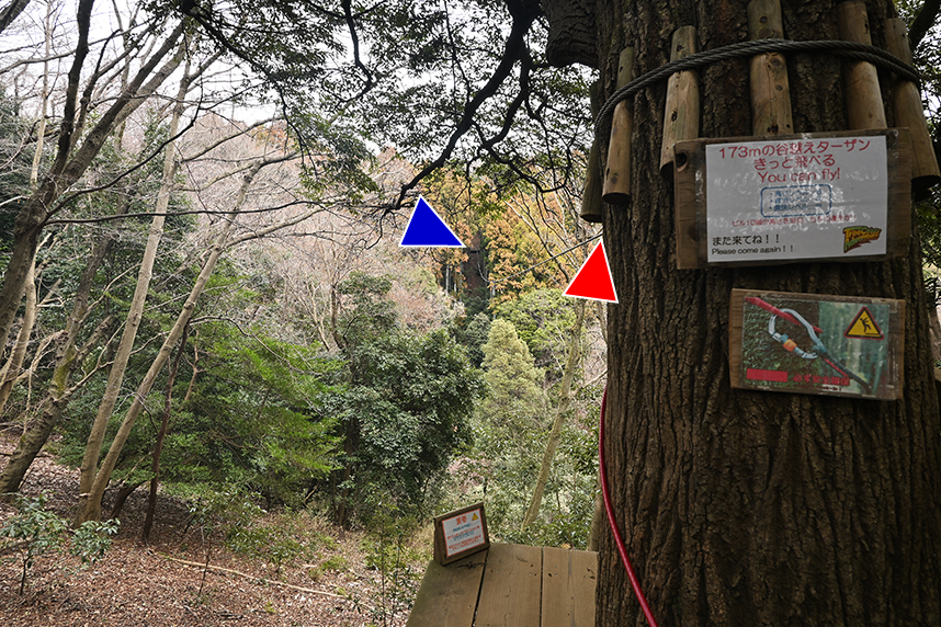 谷越えのアトラクション