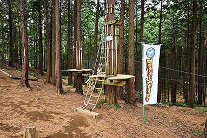 ツリークロスアドベンチャーのコース表示