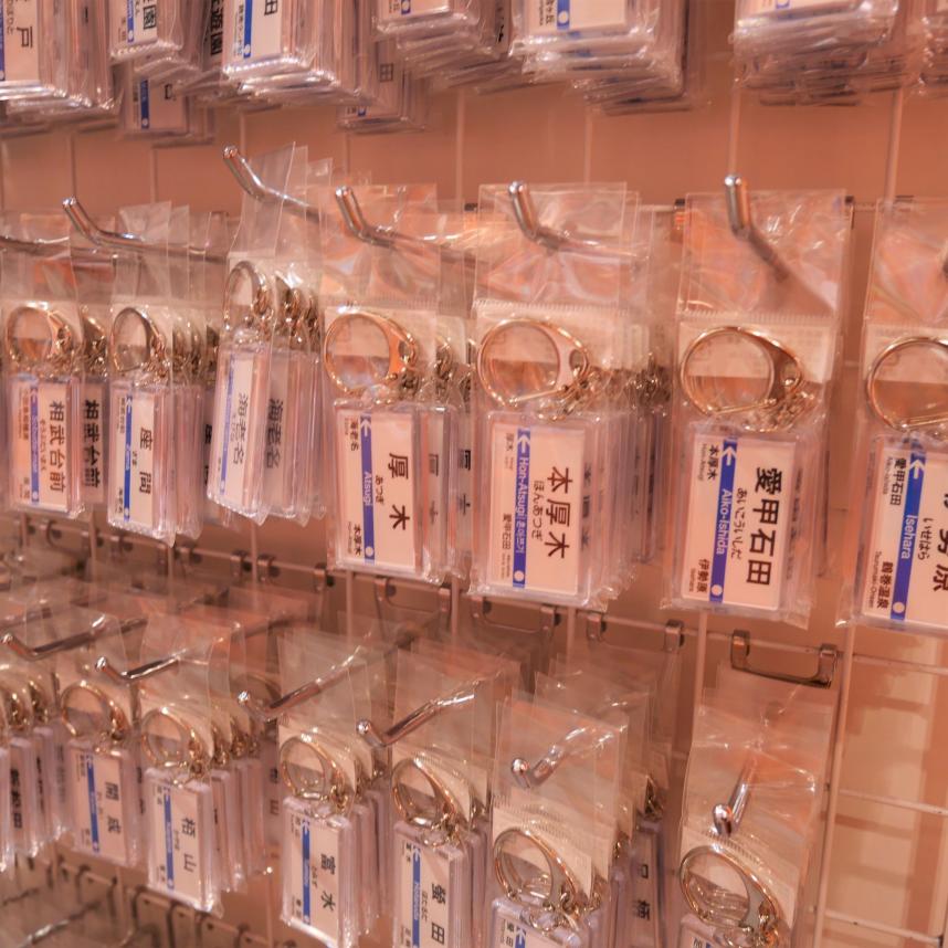 駅名キーホルダー（拡大）