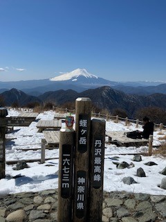 令和8年3月8日蛭ヶ岳山頂