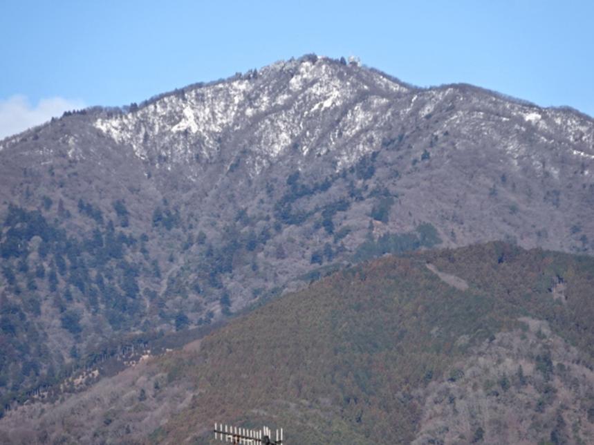 3月4日伊勢原市から見た大山