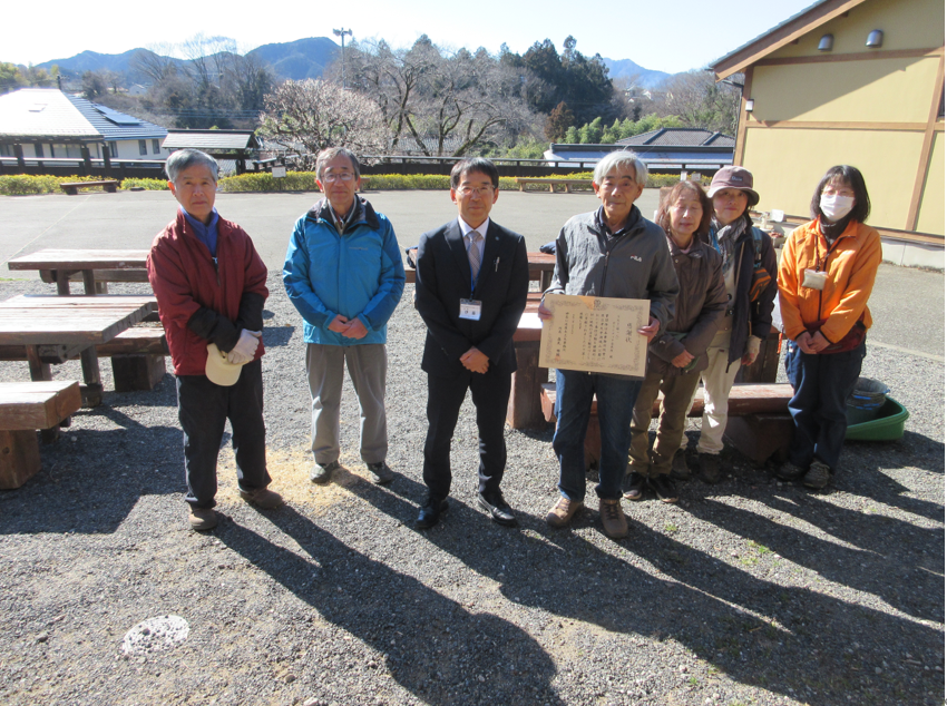 感謝状贈呈式の写真