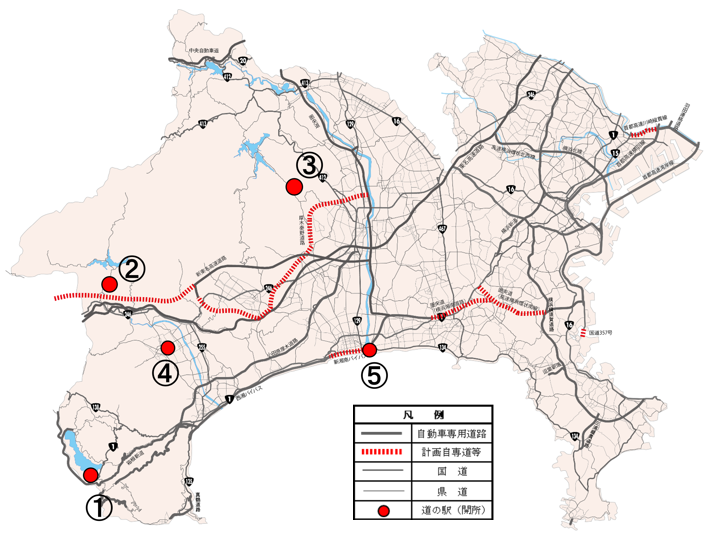 道の駅の地図