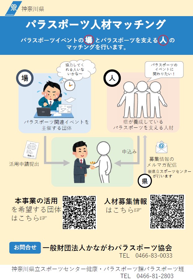 人材マッチングのチラシ