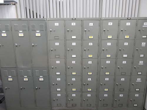 団体用ロッカーの写真
