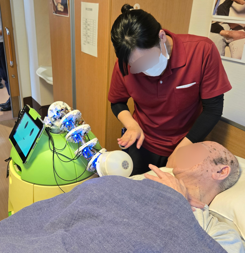 神奈川工科大学の実証実験の写真