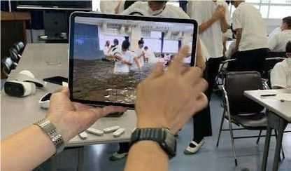 AR訓練の様子