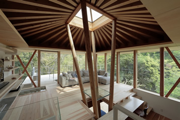 (サムネイル写真)葉山の週末住宅 建物内部