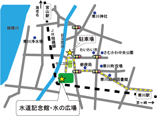 水道記念館駐車場
