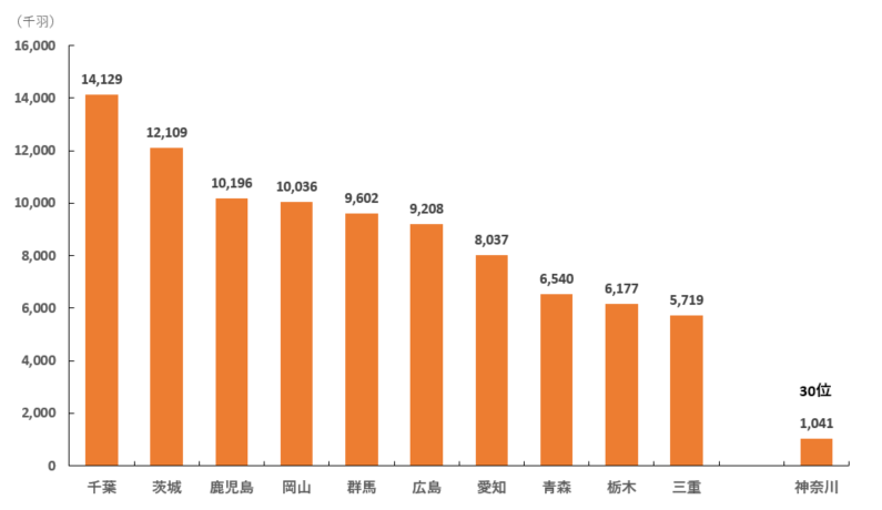 2025年鶏_全国飼養数