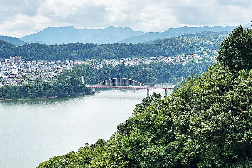 離れた場所からの三井大橋