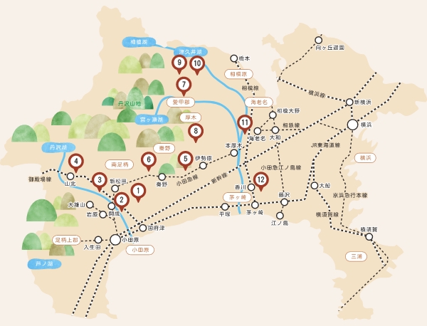 神奈川県酒造組合蔵元マップ