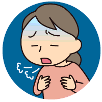 息切れイラスト