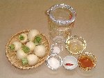 写真：材料の一覧
