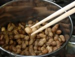写真：茹で上がりの試食