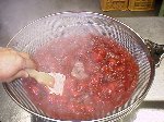 写真1：ソルダムを裏ごし