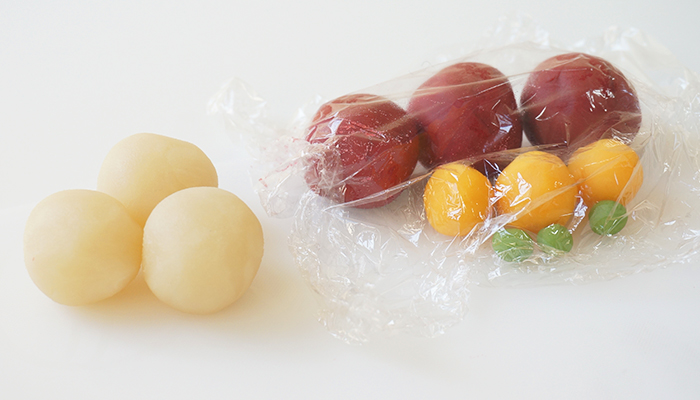 From here on we will make a total of three apples.