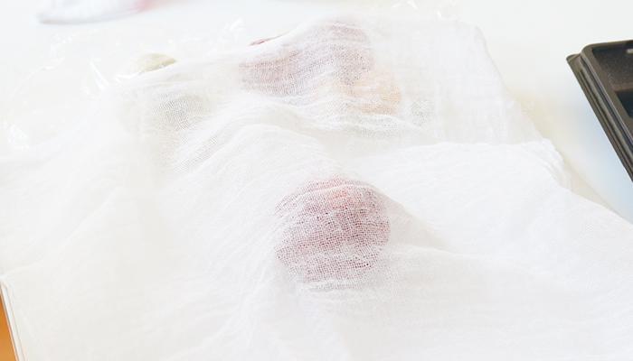 After the dough is shaped into nice round balls