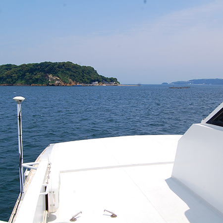 sea seen from a boat