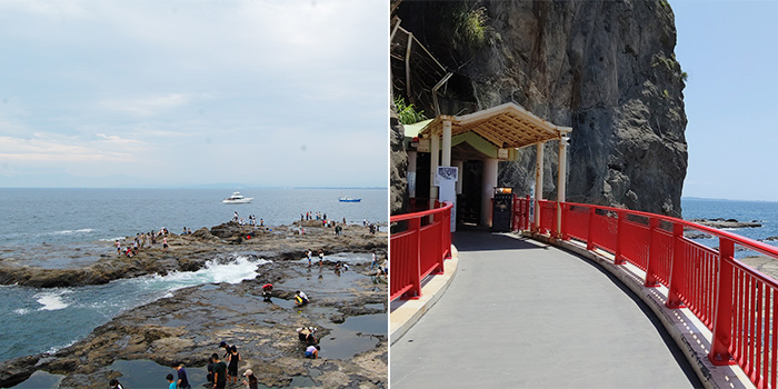 Chigogafuchi and the entrance to the sea cave