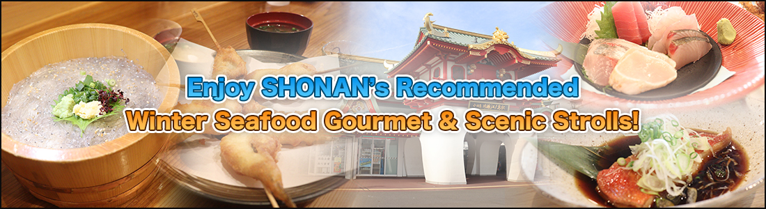 Enjoy SHONAN’s Recommended Winter Seafood Gourmet & Scenic Strolls!