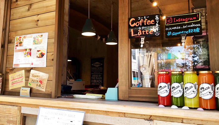 スクイーズ材木座のカウンター