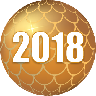 2018年へのボタン