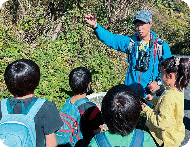 北斎たんけん隊 昨年のイベントの様子 スライド画像