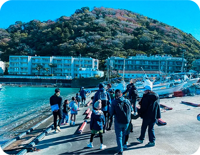 北斎たんけん隊 昨年のイベントの様子 スライド画像