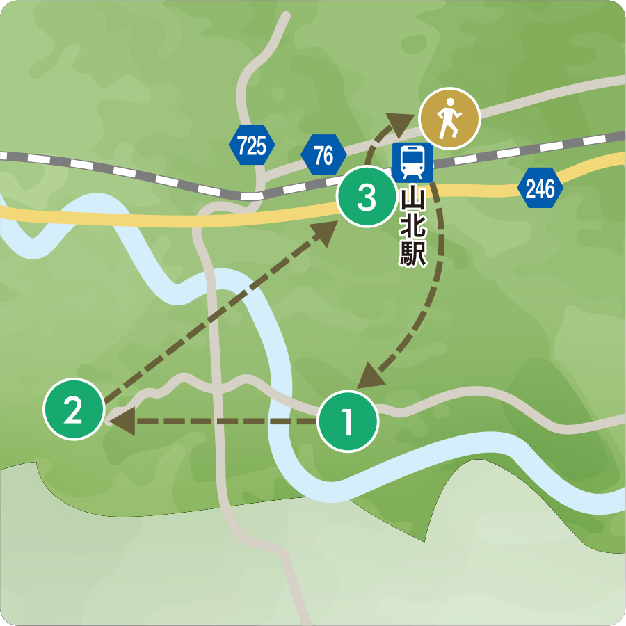 モデルコース地図