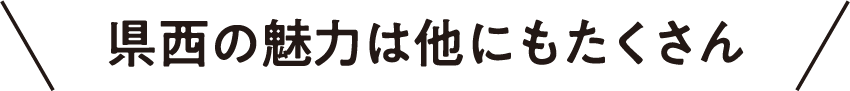 県西の魅力は他にもたくさん
