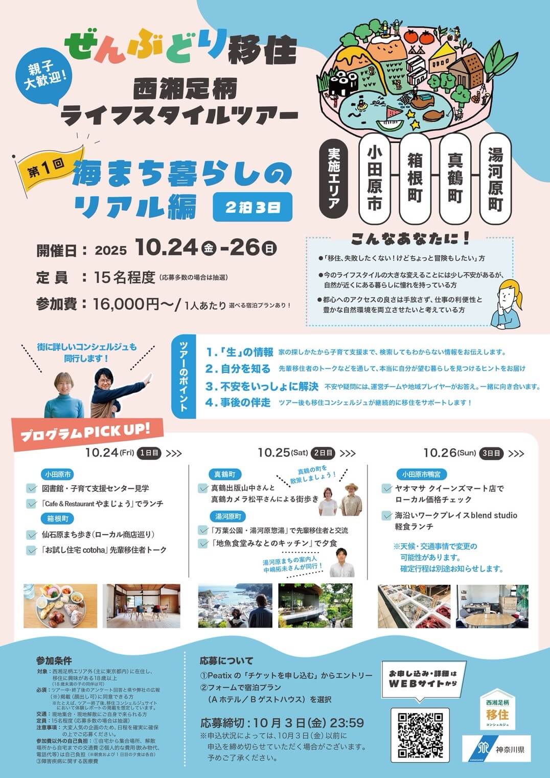【ぜんぶどり移住】西湘足柄ライフスタイルツアー！チラシ裏