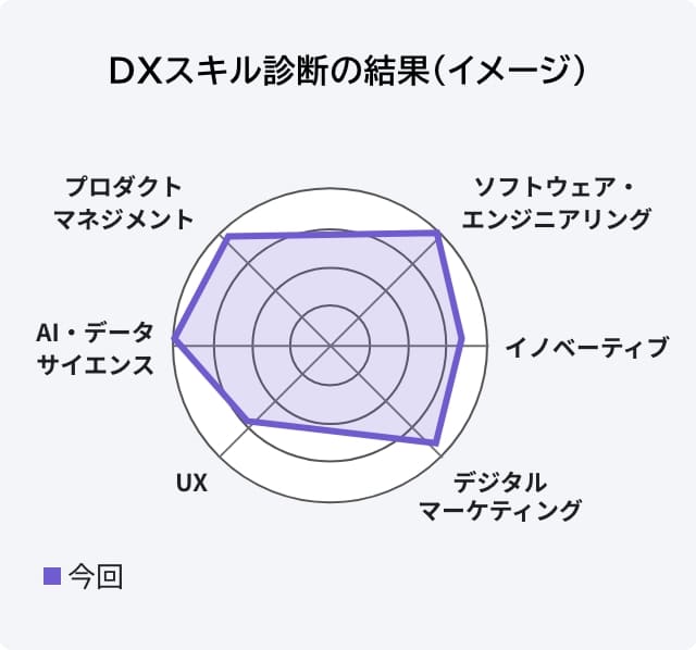DXスキル診断の結果イメージ