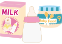 乳児用食品を表すイラスト