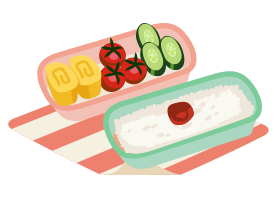 お弁当のイラスト